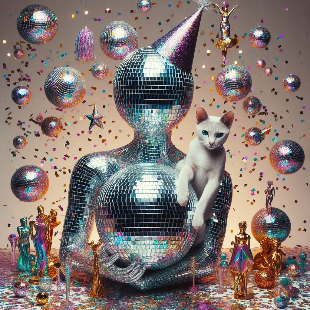 Disco Cat party artwork 10
