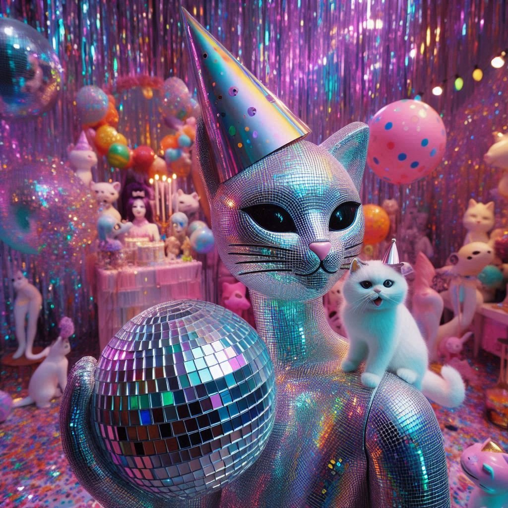 Disco Cat party artwork 11