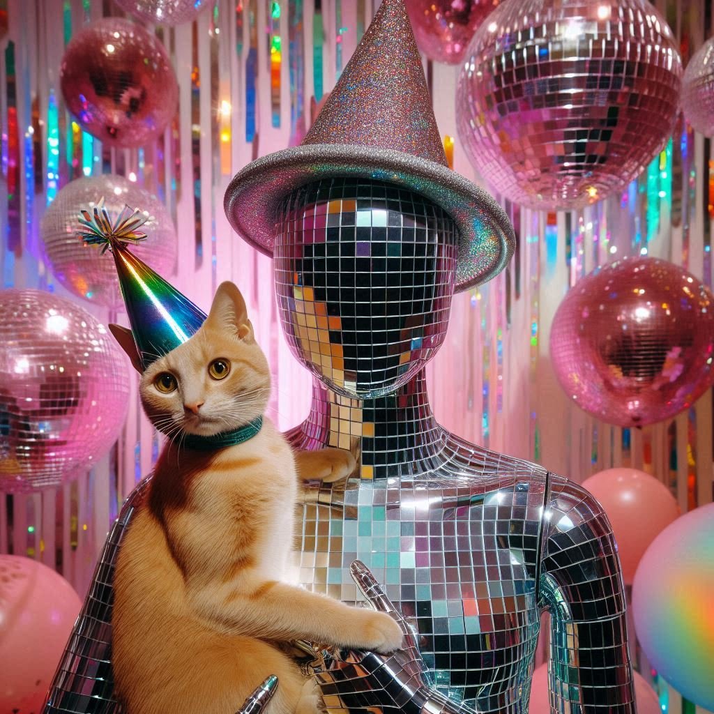 Disco Cat party artwork 13