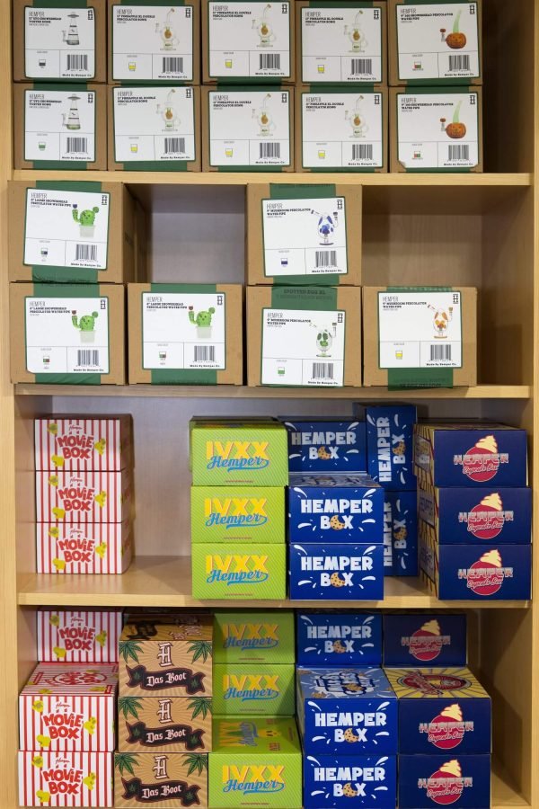 HEMPER products featured at a Disco Cat vendor event