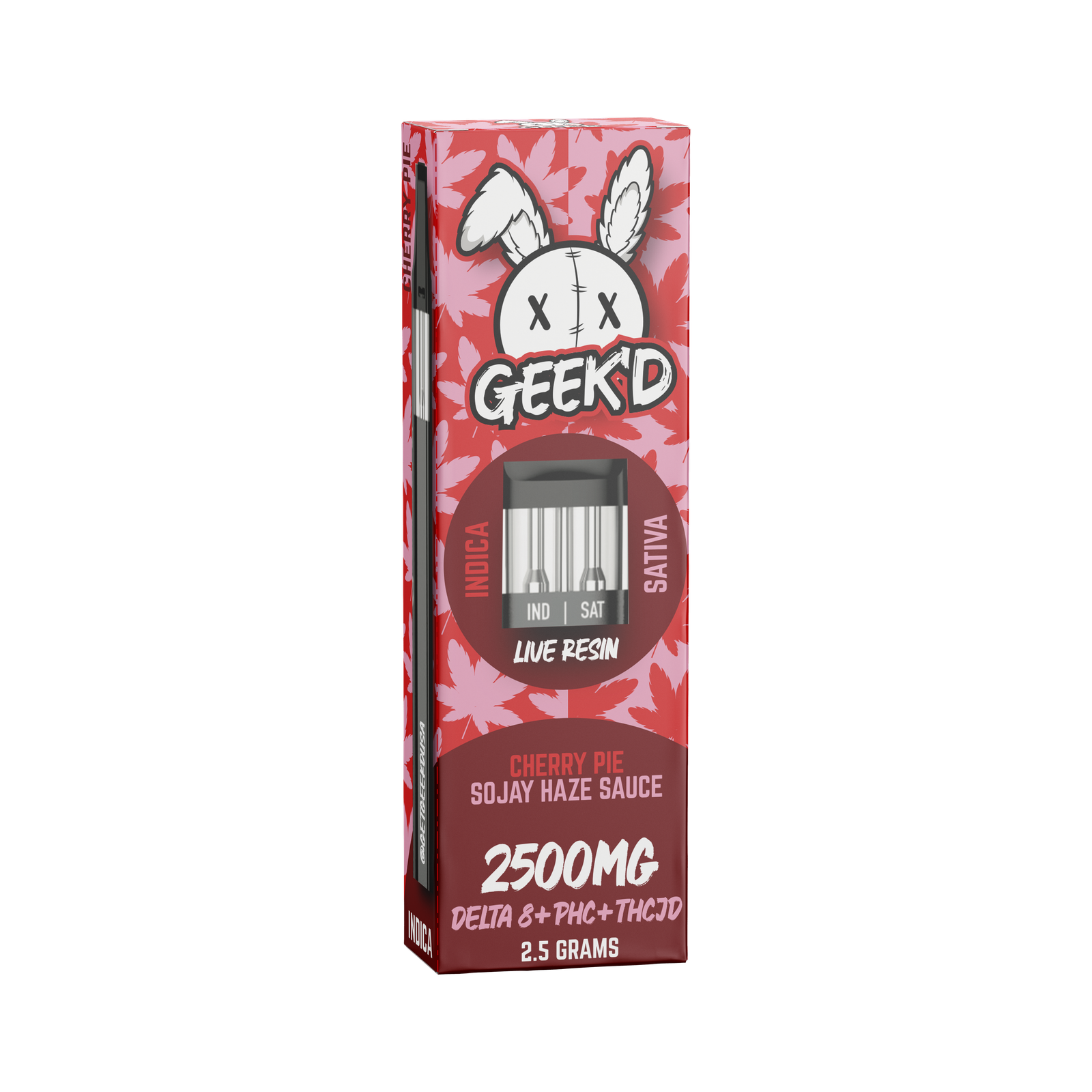 GEEK’D EXTRACTS – ICE CREAM CAKE & ANIMAL MINTZ ROSIN – DELTA 8 + PHC + THC-JD – LIVE RESIN DISPOSABLE