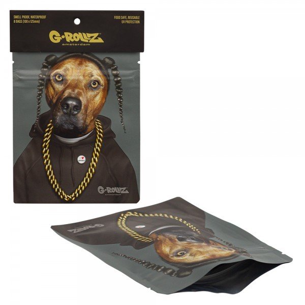 G-Rollz | ‘Fool’ 100×125 mm Smellproof Bags – 8 pcs in Display