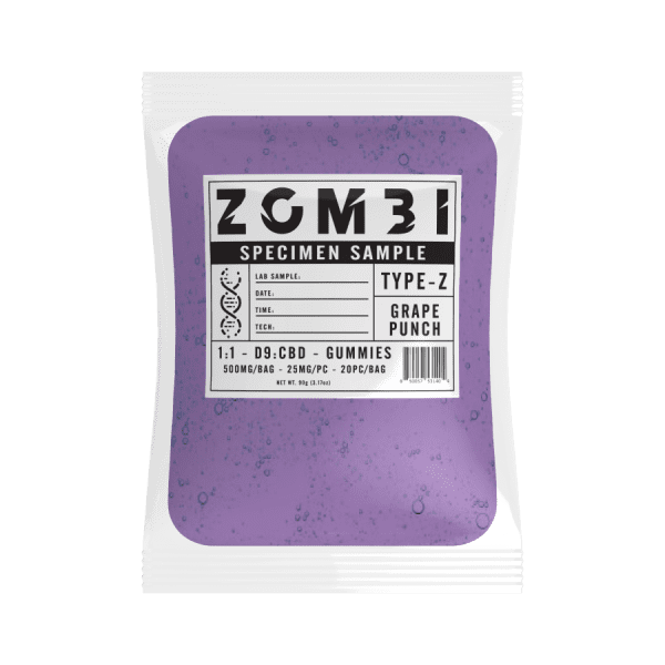 GRAPE PUNCH: 1:1 D9:CBD GUMMIES