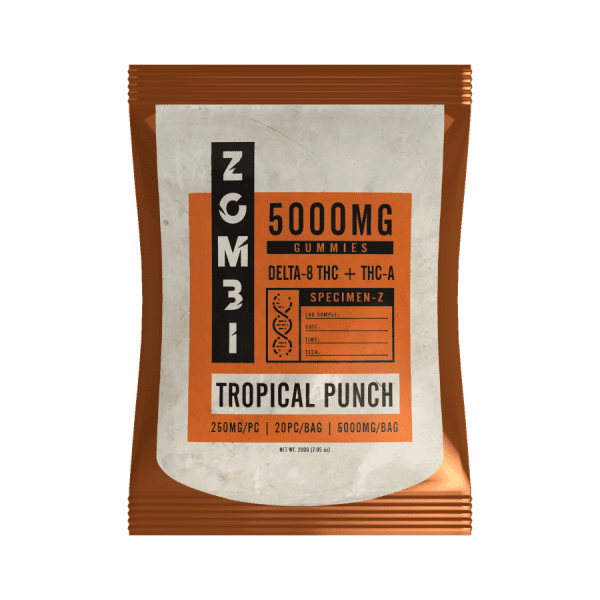 TROPICAL PUNCH: 5,000MG THC-A GUMMIES