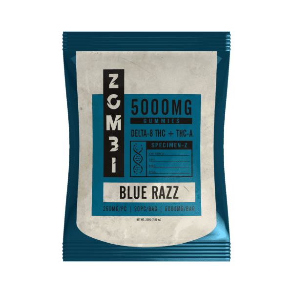 BLUE RAZZ: 5,000MG THC-A GUMMIES
